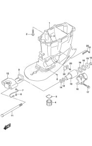 DF 300AP drawing Drive Shaft Housing w/Transom (X)