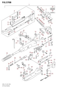 DF115T From 11501F-371001 (E03)  2003 drawing OPT:TILLER HANDLE (K4,K5,K6,K7,K8,K9,K10,011)