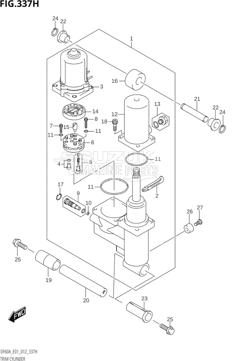 TRIM CYLINDER (DF60ATH:E40)