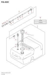 DT9.9A From 00993K-410001 (P36 P40)  2014 drawing FUEL TANK (DT9.9AK:P40)