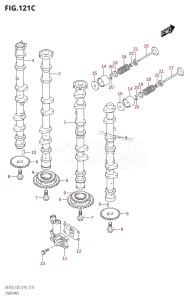 DF225T From 22503F-910001 (E03)  2019 drawing CAMSHAFT (DF250ST)