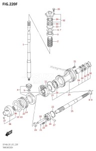 DF115A From 11503F-510001 (E01 E40)  2015 drawing TRANSMISSION (DF140AT:E01)