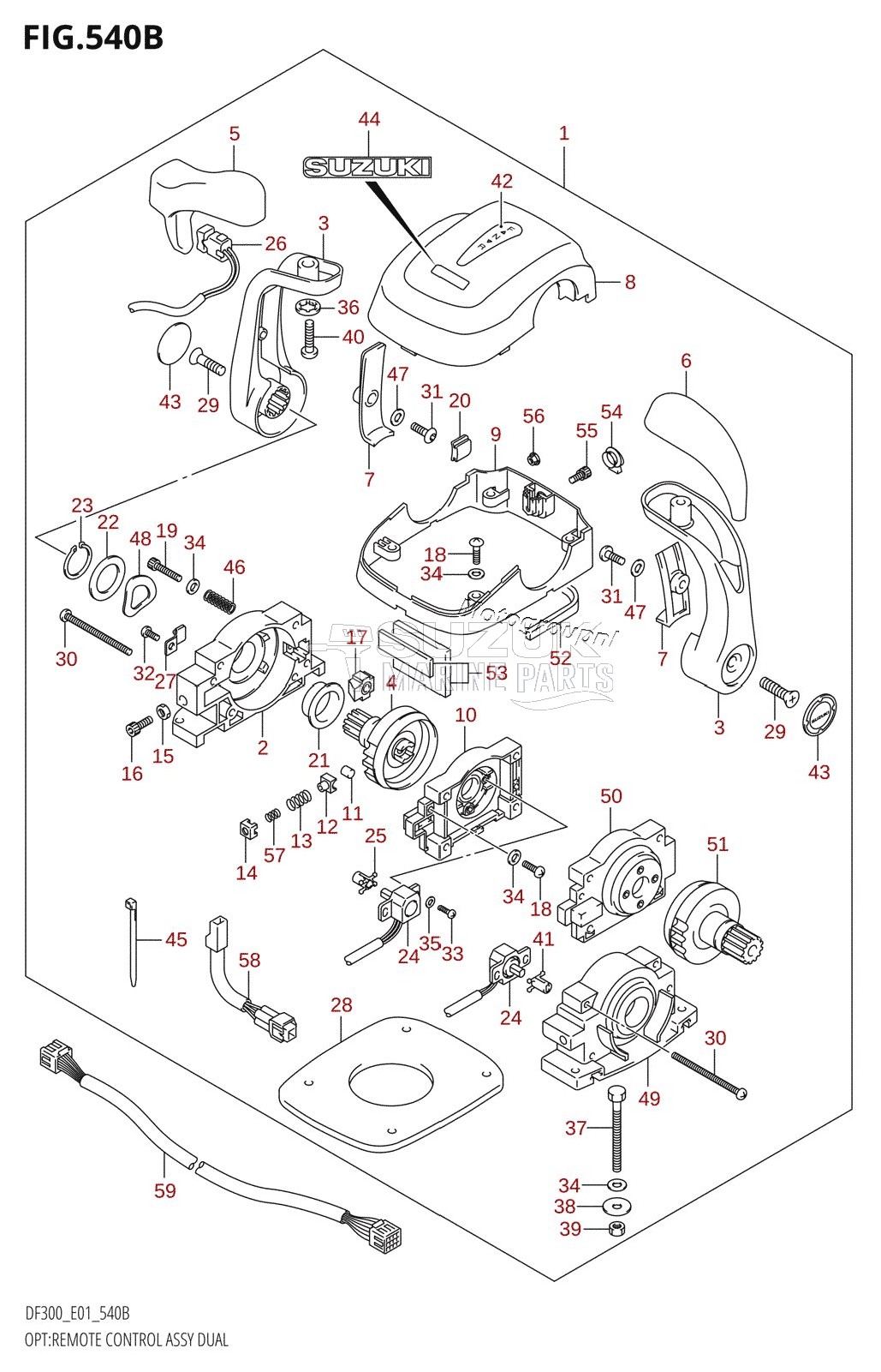 OPT:REMOTE CONTROL ASSY DUAL (K8,K9,K10,011)