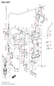 DF250Z From 25003Z-510001 (E01 E40)  2015 drawing FUEL PUMP /​ FUEL VAPOR SEPARATOR (DF225T:E40)