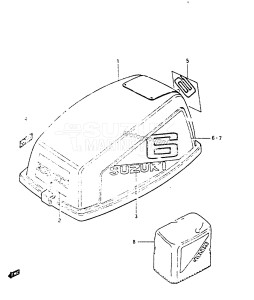 DT6 From 00601-401001 till 406518 ()  1984 drawing ENGINE COVER 1