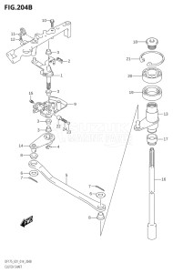 15002Z-410001 (2014) 150hp E40-Costa Rica (DF150ZG) DF150ZG drawing CLUTCH SHAFT (DF150T:E40)