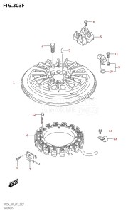 DF250Z From 25003Z-510001 (E40)  2015 drawing MAGNETO (DF225T:E40)