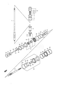 Outboard DF 250AP drawing Transmission