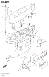 DF200 From 20002F-610001 (E01 E40)  2016 drawing GEAR CASE (DF200T:E01)