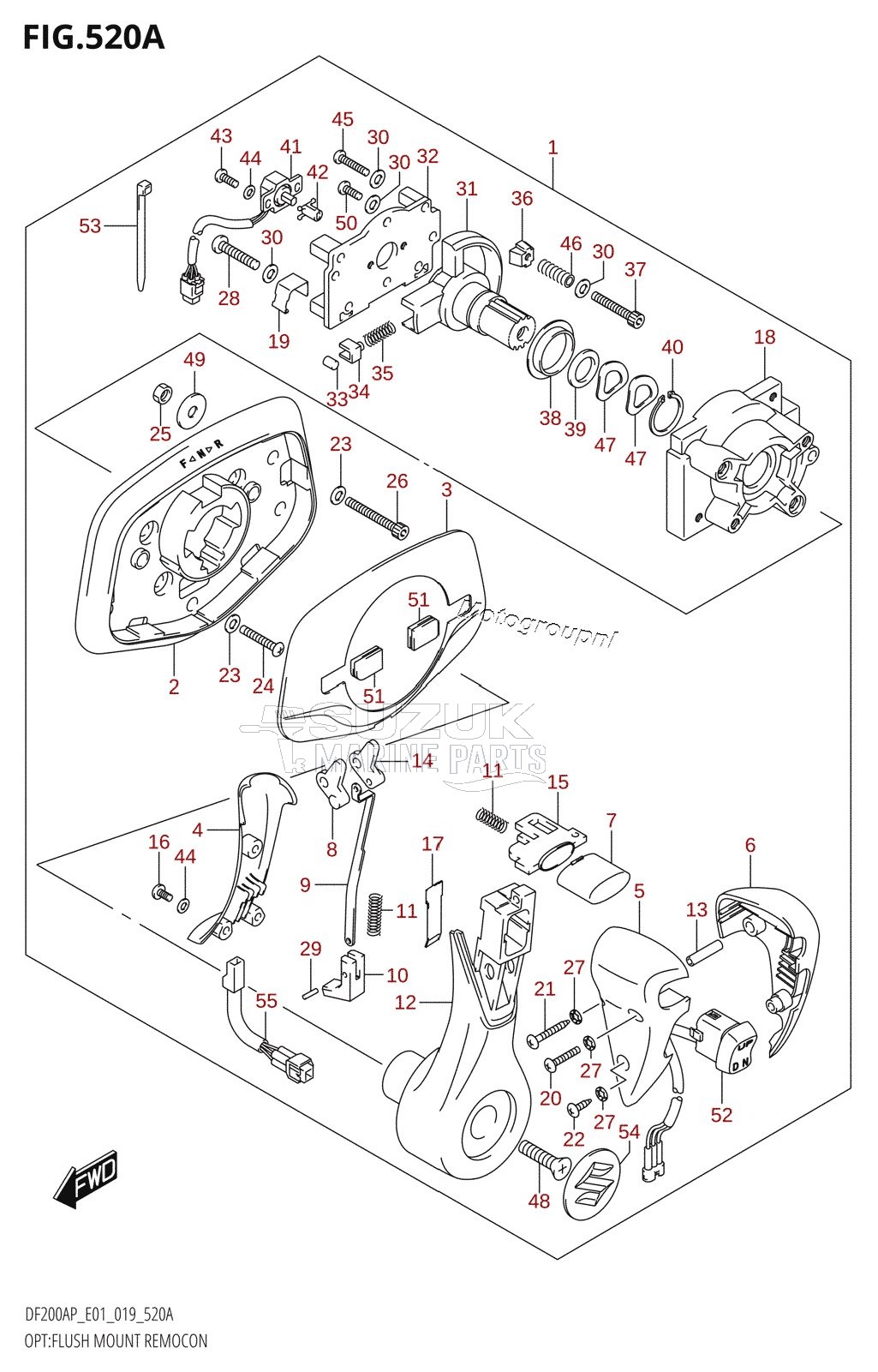 OPT:FLUSH MOUNT REMOCON