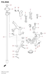 08002F-410001 (2014) 80hp E01 E40-Gen. Export 1 - Costa Rica (DF80A) DF80A drawing CLUTCH SHAFT