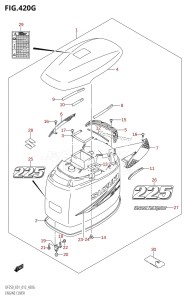 DF200Z From 20002Z-210001 (E01 E40)  2012 drawing ENGINE COVER (DF225Z:E01)