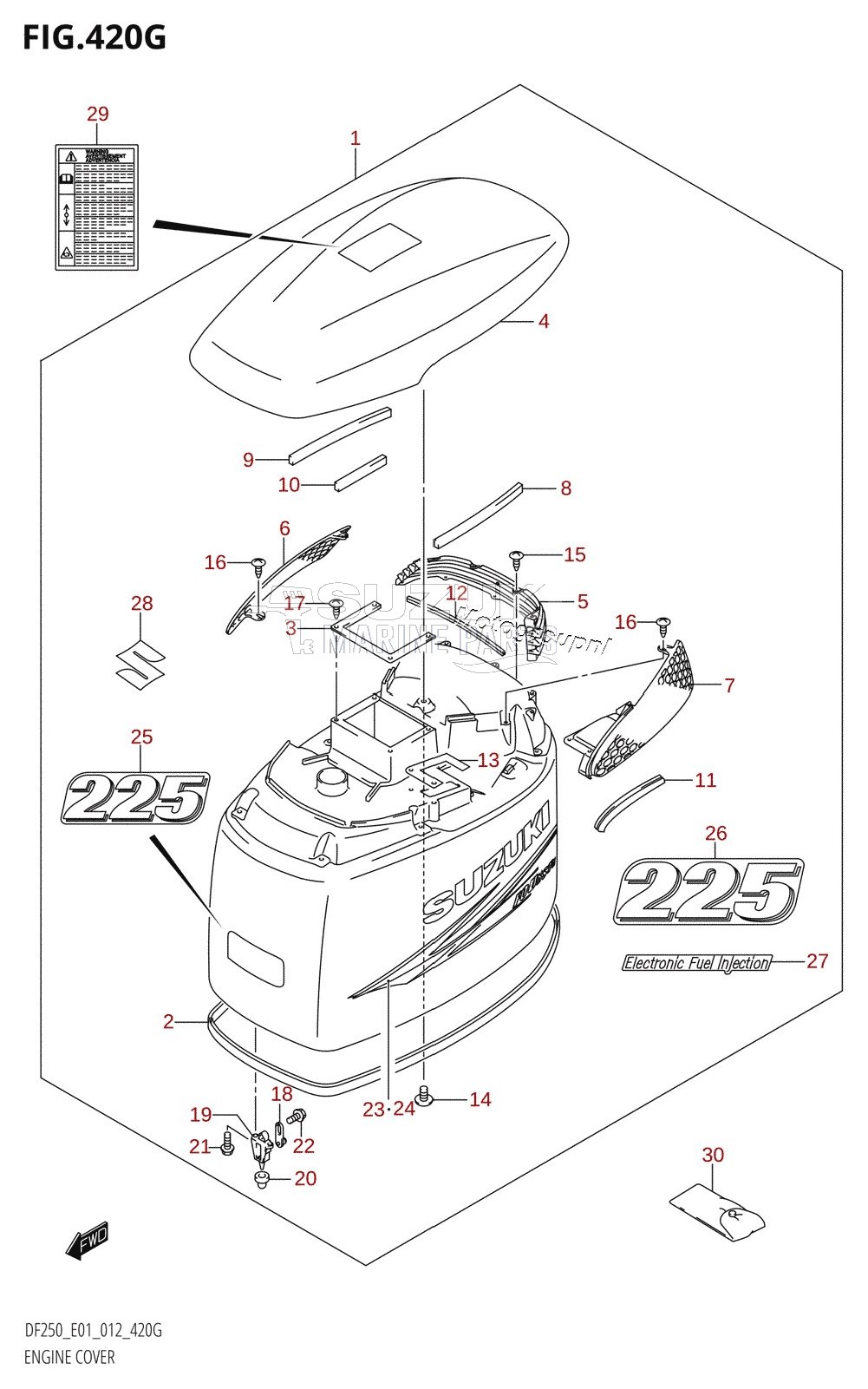 ENGINE COVER (DF225Z:E01)