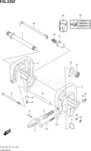 03003F-510001 (2005) 30hp P01 P40-Gen. Export 1 (DF30A  DF30AQ  DF30AR  DF30AT  DF30ATH) DF30A drawing CLAMP BRACKET (DF30AR:P01)