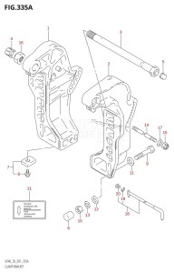 DF40 From 04001F-980001 (E01)  2009 drawing CLAMP BRACKET (X,Y)