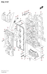 DF150Z From 15002Z-710001 (E01 E40)  2017 drawing CYLINDER HEAD (DF175T:E40)