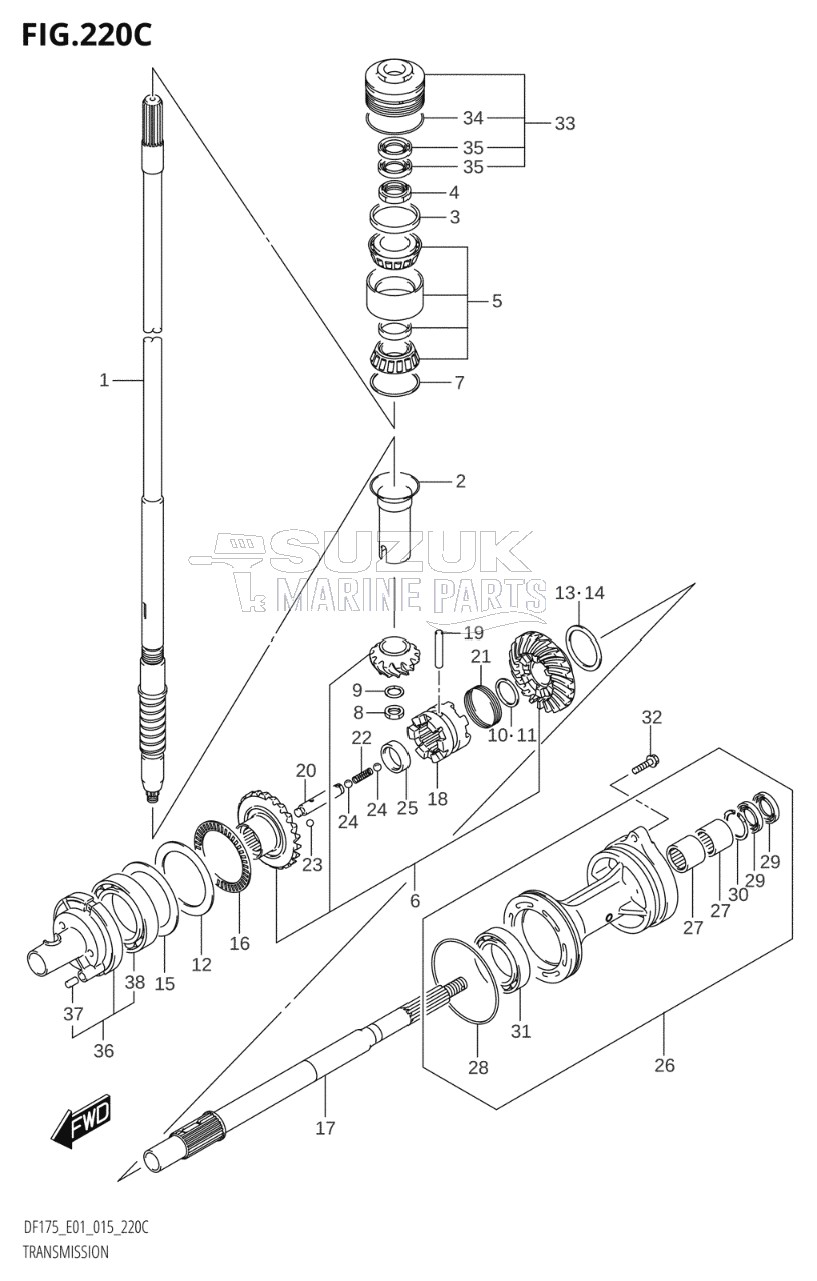 TRANSMISSION (DF150TG:E01)