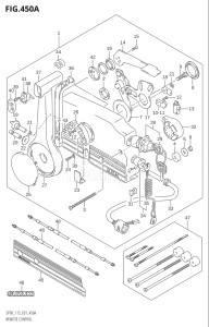 09001F-251001 (2002) 90hp E01-Gen. Export 1 (DF90TK2) DF90 drawing REMOTE CONTROL (K1,K2,K3)