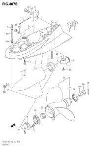 11501F-251001 (2002) 115hp E03-USA (DF115TK2) DF115T drawing GEAR CASE (DF115T:E03)