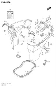 11503Z-040001 (2020) 115hp E11 E40-Gen. Export 1-and 2 (DF115AZ) DF115AZ drawing SIDE COVER (DF100AT)