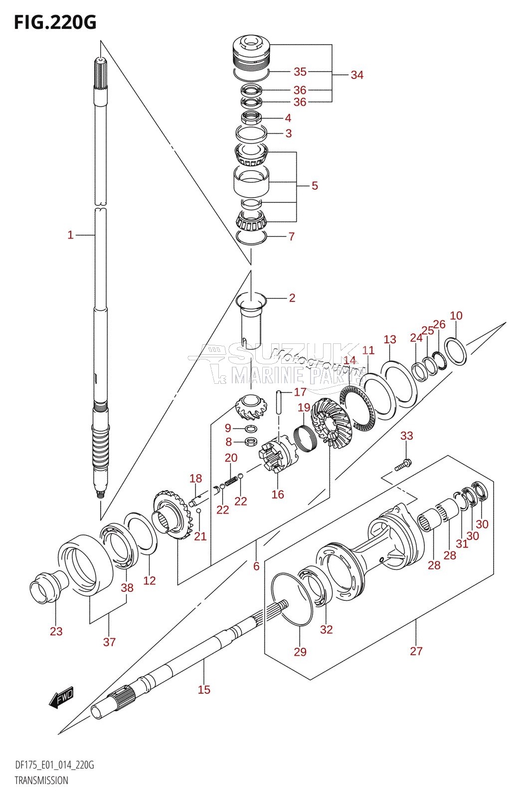 TRANSMISSION (DF150ZG:E01)