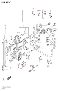 DF225Z From 22503Z-910001 (E03)  2019 drawing HARNESS (DF250ST)