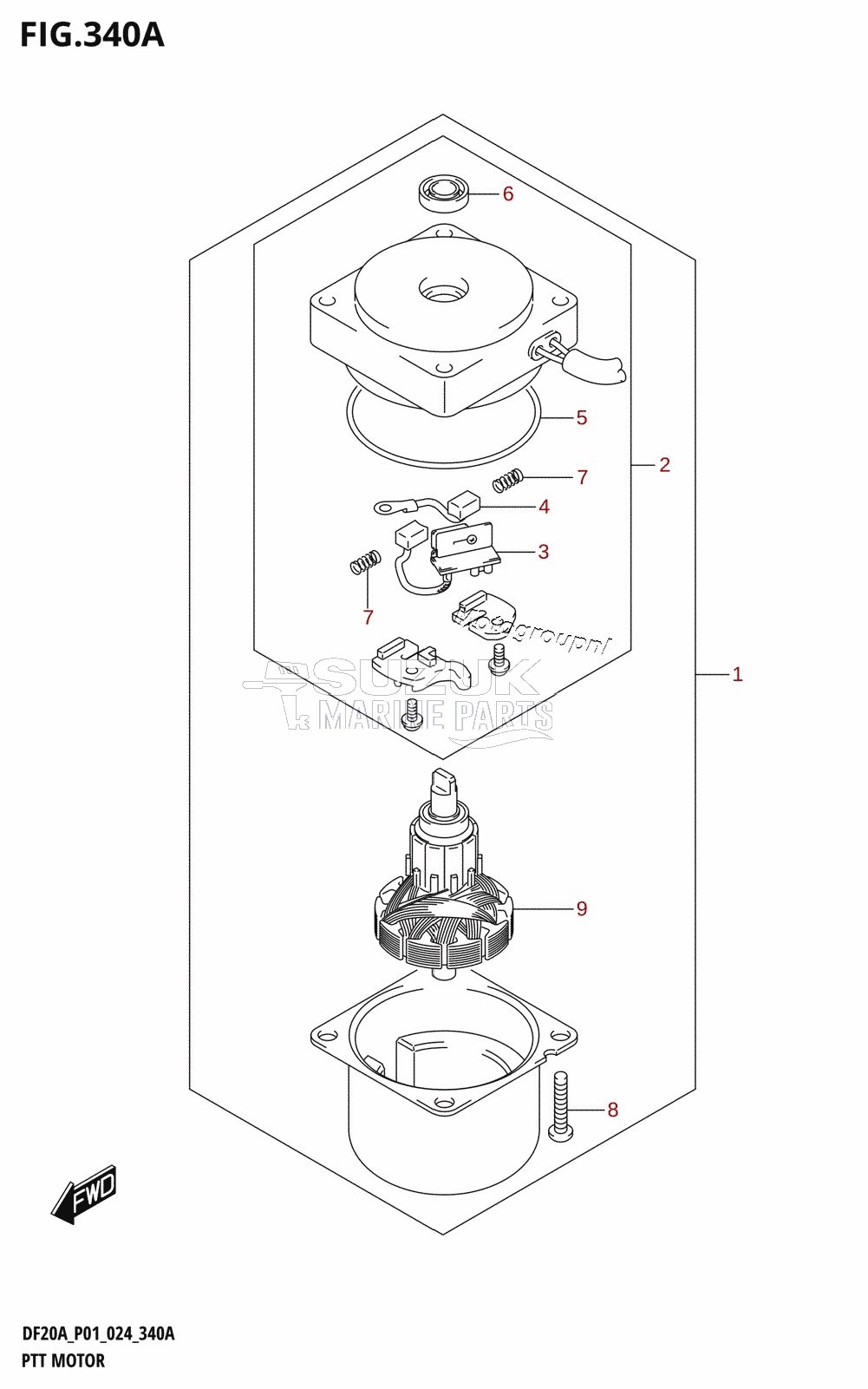 PTT MOTOR (DF15AT,DF20AT,DF20ATH)