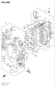 22503Z-410001 (2014) 225hp E01 E40-Gen. Export 1 - Costa Rica (DF225Z) DF225Z drawing THROTTLE BODY (DF225T:E01)