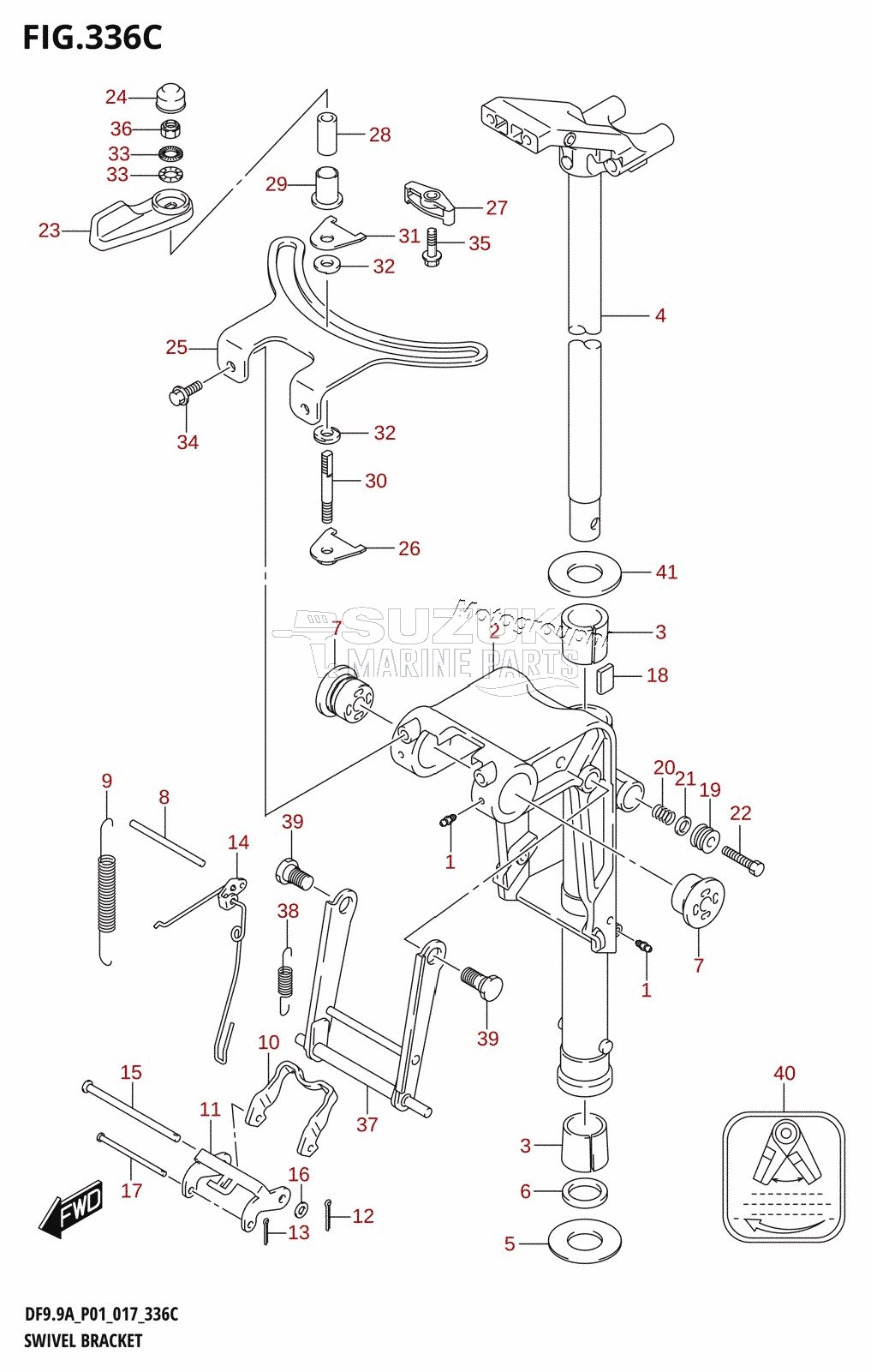 SWIVEL BRACKET (DF9.9A:P01)