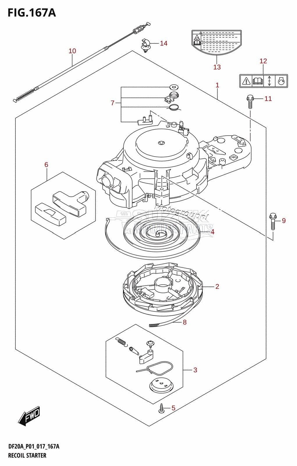 RECOIL STARTER (DF9.9B:P01)