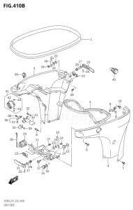 08002F-140001 (2021) 80hp E01 E40-Gen. Export 1 - Costa Rica (DF80AT) DF80A drawing SIDE COVER (DF70ATH,DF90ATH)