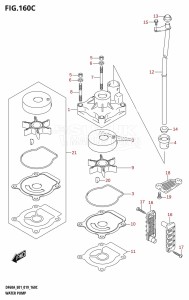 DF50A From 05004F-910001 (E01)  2019 drawing WATER PUMP (DF60A:E01)