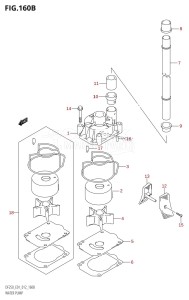 DF225Z From 22503Z-210001 (E01 E40)  2012 drawing WATER PUMP (DF200T:E40)