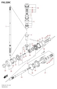 DF150AZ From 15003Z-910001 (E01 E40)  2019 drawing TRANSMISSION (DF175AZ,DF150AZ)