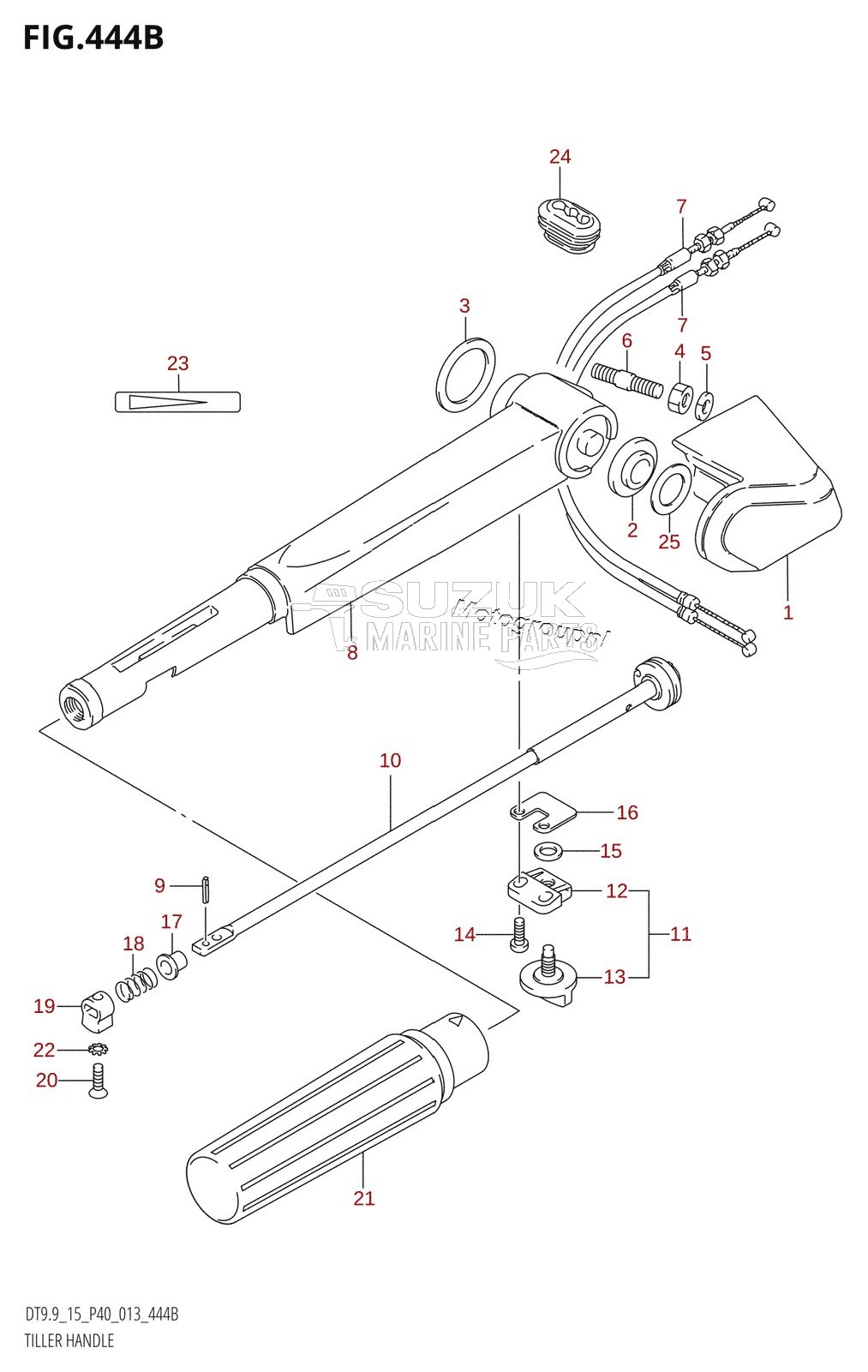 TILLER HANDLE (DT9.9K:P40)