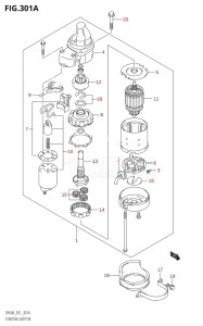 04004F-110001 (2011) 40hp E34-Italy (DF40AST) DF40A drawing STARTING MOTOR