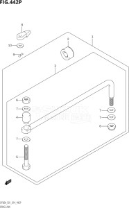 05003F-410001 (2014) 50hp E01-Gen. Export 1 (DF50A  DF50ATH) DF50A drawing DRAG LINK (DF50AVTH:E01)