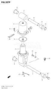 14003F-410001 (2014) 140hp E01 E40-Gen. Export 1 - Costa Rica (DF140AT) DF140A drawing TRIM CYLINDER (DF115AZ:E40)