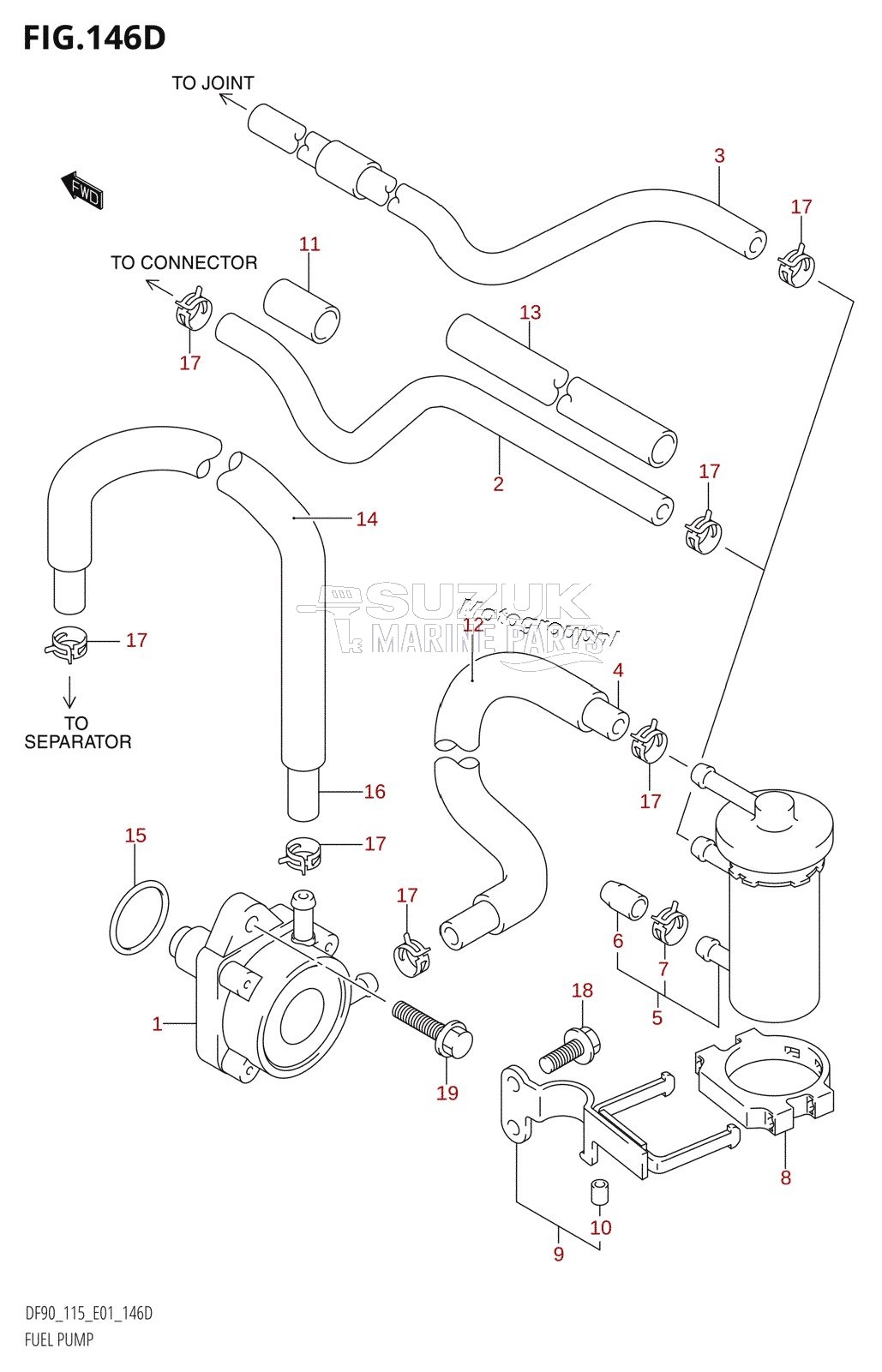 FUEL PUMP (DF115WT:(K6,K7,K8,K9,K10,011),DF115WZ)