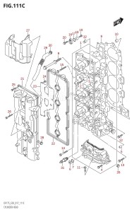 DF150Z From 15002Z-710001 (E03)  2017 drawing CYLINDER HEAD (DF175T:E03)