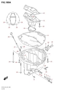 DF250Z From 25003Z-040001 (E03)  2020 drawing OIL PAN (DF225T,DF225Z,DF250T,DF250Z)