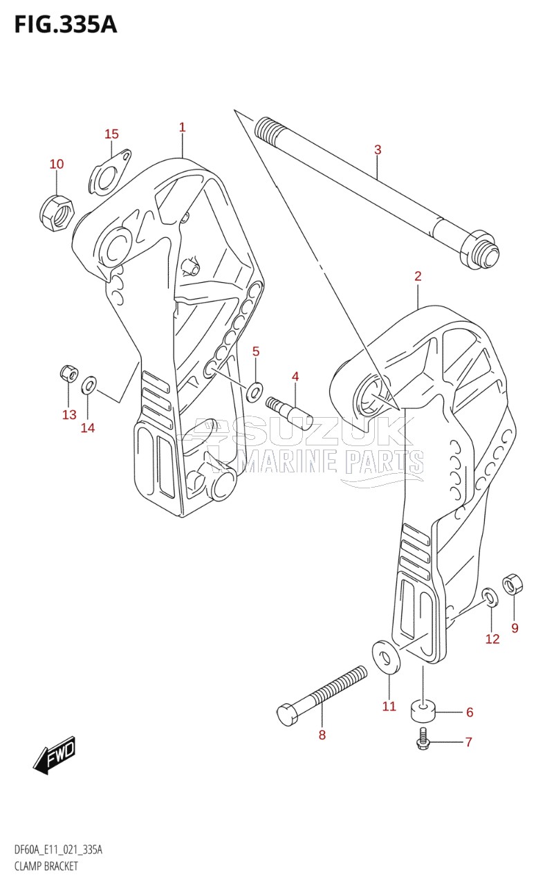 CLAMP BRACKET (DF40A,DF50A)