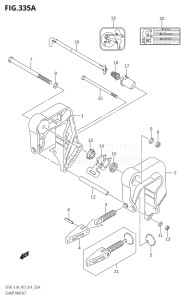 00801F-410001 (2014) 8hp P03-U.S.A (DF8A) DF8A drawing CLAMP BRACKET (DF8A:P03)