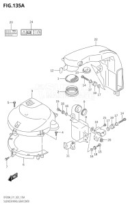 20003F-140001 (2021) 200hp E11 E40-Gen. Export 1-and 2 (DF200AT) DF200A drawing SILENCER / RING GEAR COVER