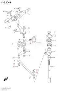 DF200Z From 20002Z-510001 (E01 E40)  2015 drawing CLUTCH SHAFT (DF200T:E40)