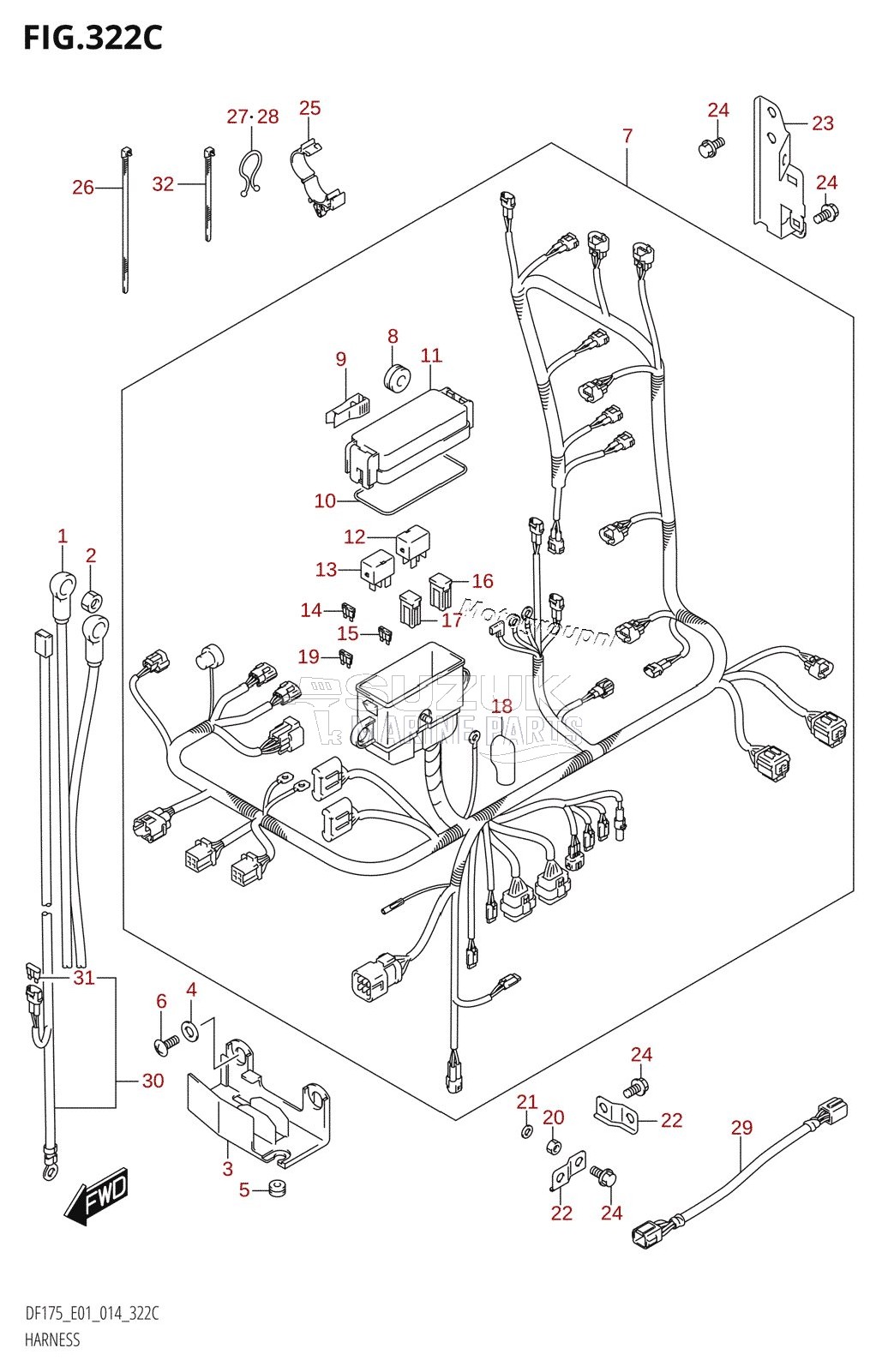 HARNESS (DF150TG:E01)