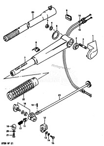 DT25 From 02501K-751001 ()  1988 drawing HANDLE