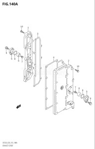 20002F-310001 (2013) 200hp E03-USA (DF200T) DF200 drawing EXHAUST COVER