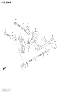 00801F-110001 (2011) 8hp P01-Gen. Export 1 (DF8A  DF8AR) DF8A drawing THROTTLE CONTROL (DF8A,DF9.9A)