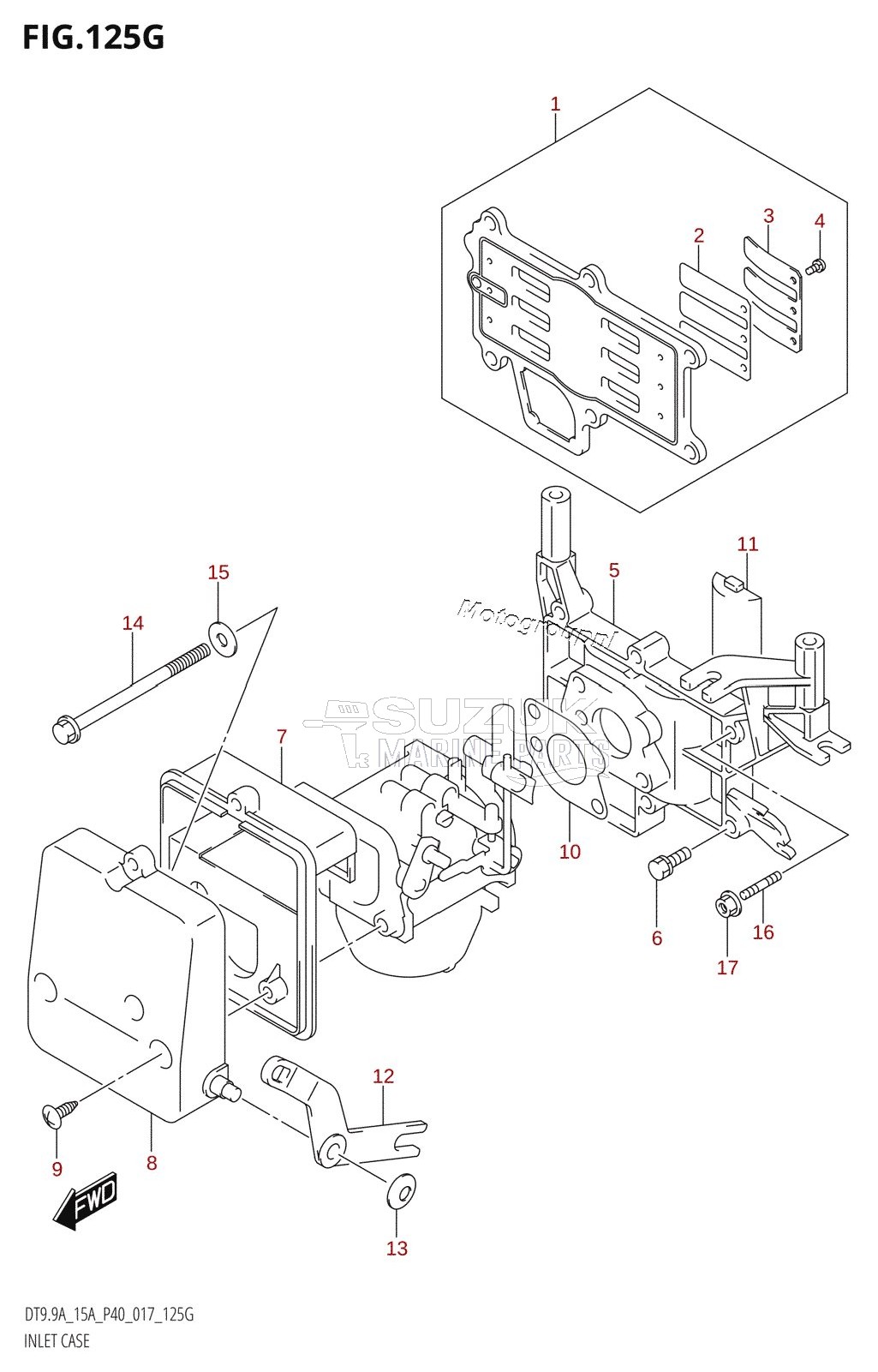 INLET CASE (DT15A:P36)